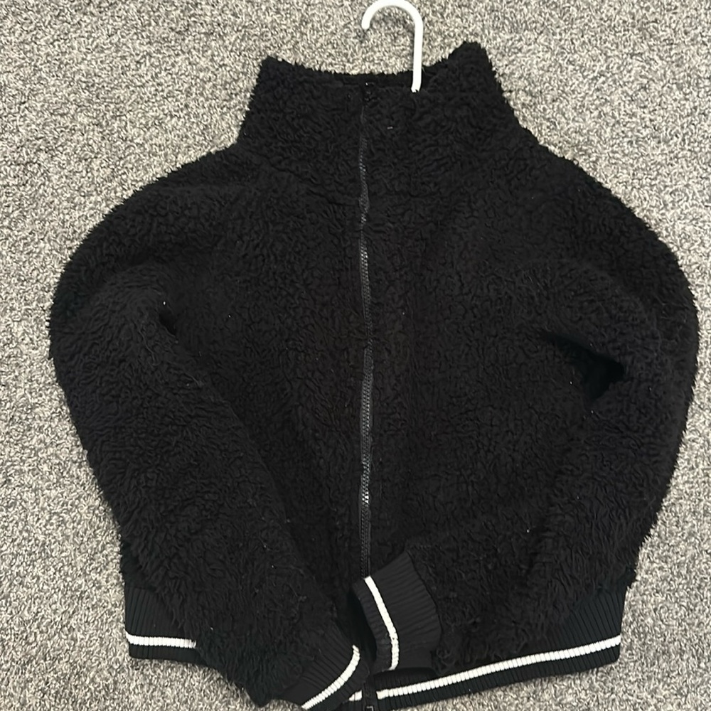 Champion Fuzzy Zip Up Jacket.